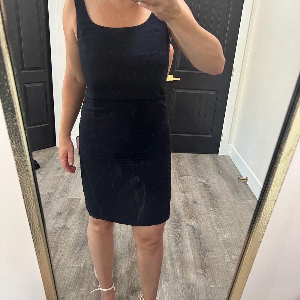 Vintage Evan-picone dress. Navy blue size 4